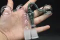 Извита стъклена купа с форма на череп, маслена горелка, 14 мм, 18 мм, мъжка, женска, лула за бонг, снимка 6
