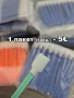 50 бр. Микрофибърни тампони (клечки) за почистване на принтери, електроника и оптика, снимка 1