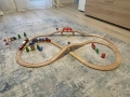 Дървено влакче с релси Viga toys, снимка 3