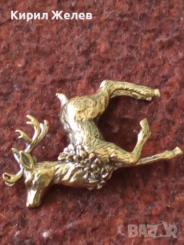 Бронзова фигурка на елен 44642, снимка 6 - Колекции - 54171140