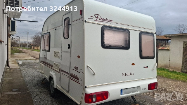 Английска каравана ELDDIS FIRESTORM 362 тегли се с категория В, снимка 4 - Каравани и кемпери - 54182990