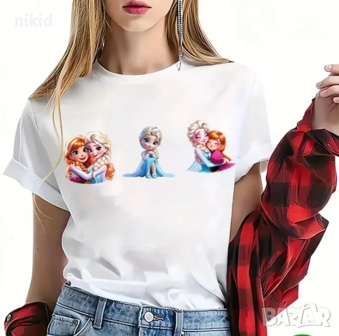 9 вида замръзналото Кралство Frozen Елза Анна щампа термо апликация картинка за дреха блуза чанта, снимка 2 - Други - 54011220