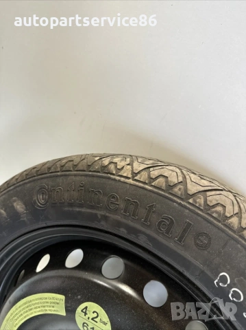 Резервна гума 4x17 инча ET39 за Mercedes W212 2.2 CDI (2012) 2124000002, снимка 2 - Части - 54214457