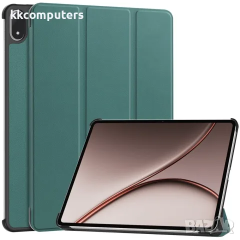 За OPPO Pad 5 Pro / OnePlus Pad 4 Тънък Кожен Калъф Tri-Fold Стойка със Скрийн Протектор – 6 цвята, снимка 6 - Калъфи, кейсове - 55403553