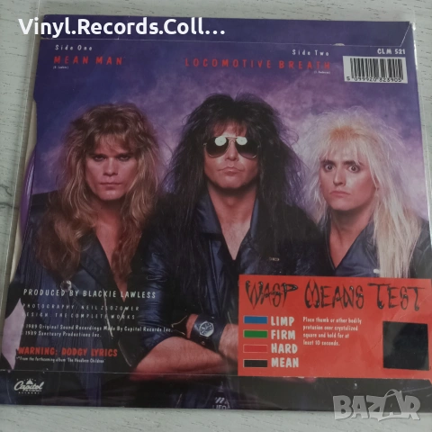  W.A.S.P. – Mean Man + 95-Nasty + I Don't Need No Doctor, снимка 2 - Грамофонни плочи - 55172458