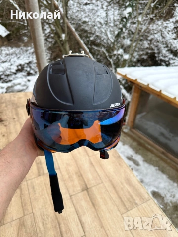 Ски каска със визьор Alpina sports CARAT LE VISOR, снимка 7 - Зимни спортове - 54410187