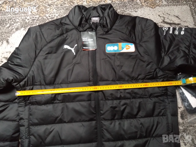 Puma Team Liga Padded черно зимно мъжко яке L, снимка 5 - Якета - 55154133