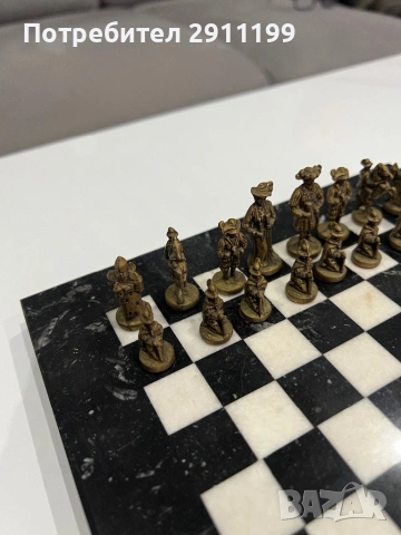Красив антикварен шах, снимка 4 - Шах и табла - 54266326