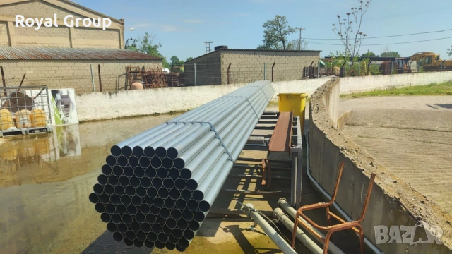 Поцинковани тръби - колове за ограда , снимка 3 - Огради и мрежи - 54367202