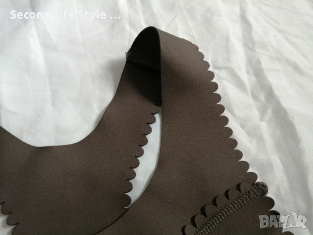 HKMX дамско спортно бюстиe р-р S в сив цвят; с подплънки, снимка 5 - Корсети, бюстиета, топове - 54097616