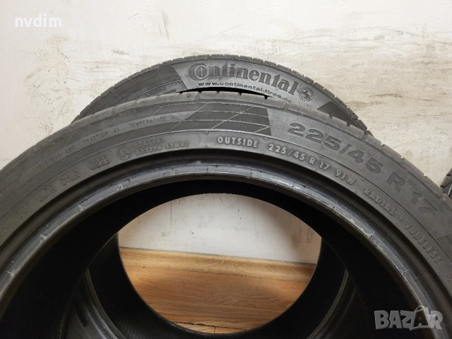 225/45/17 Continental / Bridgestone летни гуми, снимка 12 - Гуми и джанти - 54584398