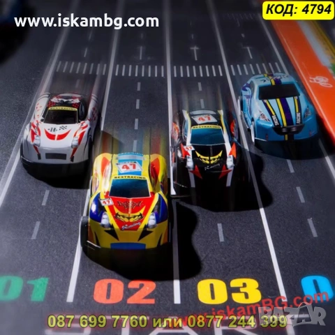 Детски гараж-контейнер за колички с 48 броя коли и писта  - КОД 4794, снимка 8 - Коли, камиони, мотори, писти - 53954580