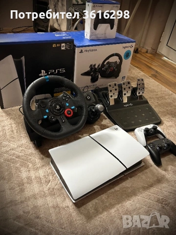 PS5 slim digital с 40 игри