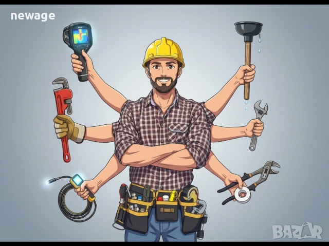 Професионални ВиК Услуги – Откриване на течове с ТЕРМОКАМЕРА!