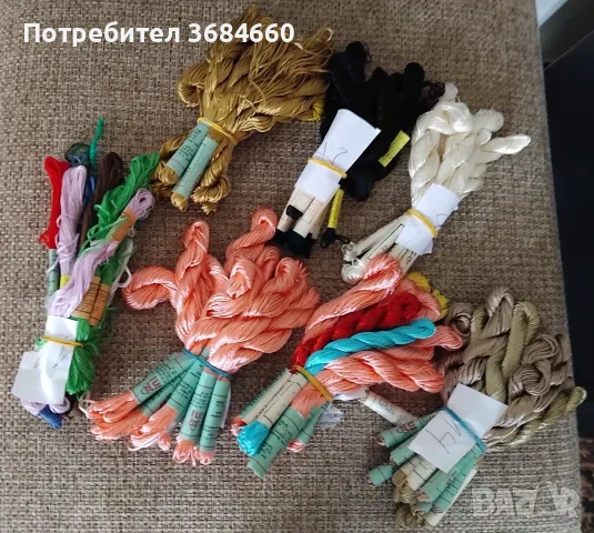 Продавам конци за ръчна бродерия, снимка 2 - Декорация за дома - 55331453