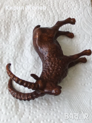 Бронзова фигурка на овен 44680, снимка 3 - Колекции - 54171101