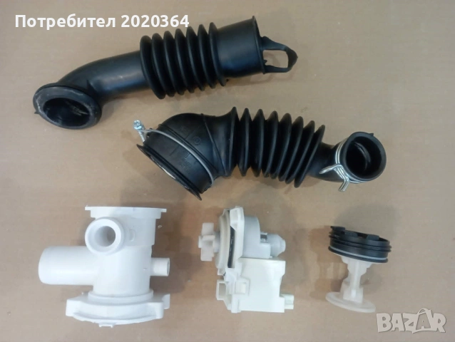 Водна Помпа с филтър. Корпус. Маркучи. За пералня - INDESIT IWC 71282 ECO, ARISTON, WHIRLPOOL