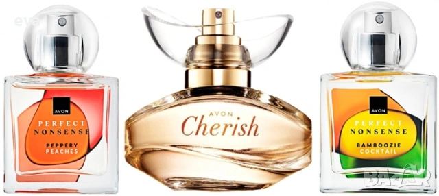 Парфюм Cherish, Perfect Nonsense Peppery Peaches, Bamboozie Cocktail - AVON
