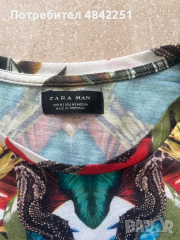 Мъжка тениска Zara men - размер М , снимка 3 - Тениски - 55088900