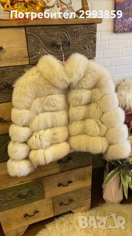 Палто лисица*100% естествена кожа, снимка 7 - Палта, манта - 54790725