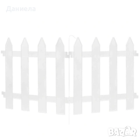 Декоративна градинска ограда 300 см – комплект 10 бр. бели PVC панели 30x30 см, снимка 9 - Декорация за дома - 54839463