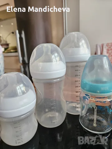 Шишета за хранене мляко Philips Avent Natural за новородени 0+ и комплект четки за почистване , снимка 2 - Прибори, съдове, шишета и биберони - 55601465