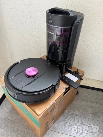 Робот Прахосмукачка Vexilar Cleanova W15 | 10000Pa и Станция Без Торба!, снимка 3 - Прахосмукачки - 54543543