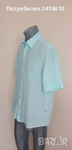 Hugo Boss Rash_2 Len / Лен Regular Fit Mens Size L НОВО ОРИГИНАЛ! Мъжка Ленена Риза., снимка 3 - Ризи - 55278571
