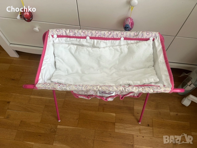 Ретро сгъваема маса за повиване и ваничка за кукли New Born Baby и дъска за гладене, снимка 2 - Играчки за стая - 55160280