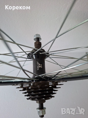 Като Нова задна Капла Crosser X3 28" алуминий главина Joytech касета Shimano MF-TZ20 6 скорости , снимка 4 - Части за велосипеди - 54683696