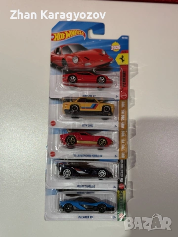 Hot Wheels Exotic & Classic сет 5 броя – McLaren / Lamborghini / BMW / Ferrari / Bugatti, снимка 7 - Коли, камиони, мотори, писти - 54356608