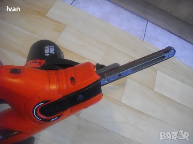 350W ОРИГИНАЛЕН BLACK DEKER KA293E АНГЛИЙСКИ 2005г. ЕЛЕКТРИЧЕСКИ МИНИ ЛЕНТОВ ШЛАЙФ ПИЛА ЛЕНТА 13 мм, снимка 18 - Други инструменти - 55695278