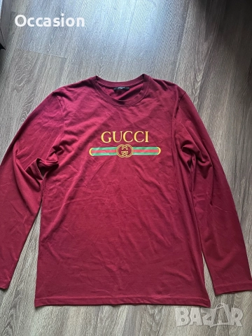 Тениска с дълъг ръкав Gucci XXL супер състояние