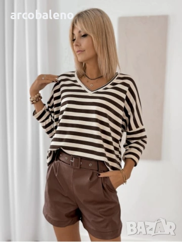 Дамска блуза с дълги ръкави ROSITA, 2цвята , снимка 4 - Тениски - 54417719