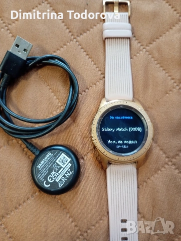 Samsung Galaxy Watch SM-R810 Gold, снимка 2 - Смарт часовници - 54652064