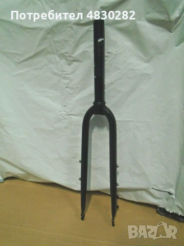 Вилка Disk - Tange chromoly  fork black 1-1.1/8" ), снимка 2 - Части за велосипеди - 55176095