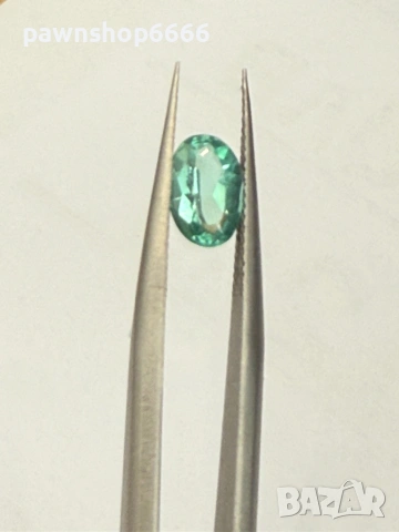 Скъпоценен камък ЕСТЕСТВЕН СИНЬО-ЗЕЛЕН ТУРМАЛИН – 0.825 ct, снимка 2 - Други - 54844202