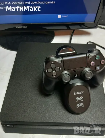 PlayStation 4 + контролер и зарядно, снимка 3 - PlayStation конзоли - 55402006