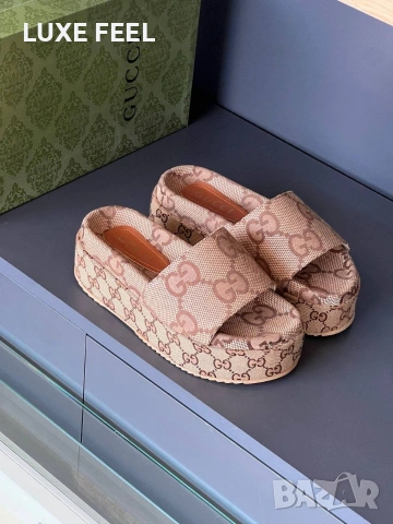 Gucci ⚜️Дамски Чехли , снимка 4 - Чехли - 54635046