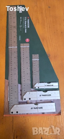 Комплект прави ъгли Parkside . Чисто нови . 3 размера