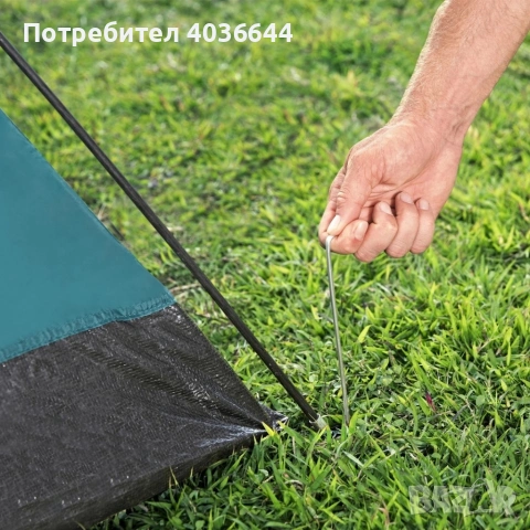 Двуместна лека къмпинг палатка с комарник и чанта за пренасяне, 205x145x100см, снимка 7 - Палатки - 54231890