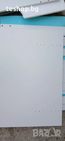 Tрапезна маса HOMCOM, 120-160 x 70 см, разтегателна, за 4-6 души, MDF, бяло с висок гланц, снимка 7 - Маси - 54513613
