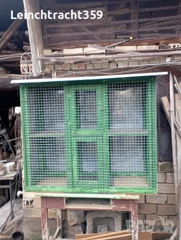 Голям кафез с две отделения , снимка 3 - За птици - 54317886