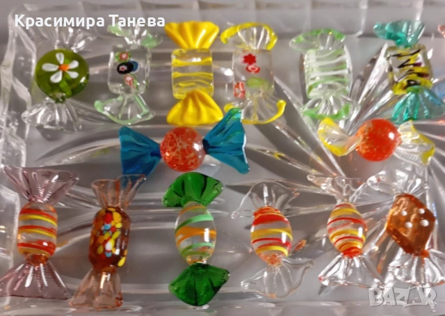 Стъклени бонбони !, снимка 2 - Антикварни и старинни предмети - 54573723