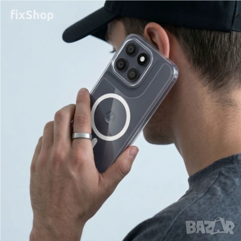 TECH-PROTECT FLEXAIR HYBRID MAGSAFE MOTOROLA MOTO G67 / G77 CLEAR, снимка 7 - Калъфи, кейсове - 54887415
