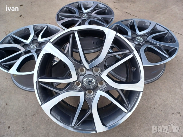 4 бр. чисто нови оригинални алуминиеви джанти TOYOTA 17 цола 5x114.3 , централен отвор 60.1 , ET39, 