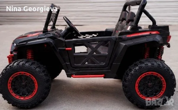 Детско електрическо бъги 4×4 с дистанционно, LED, USB и MP3 – 4 мотора, снимка 4 - Други - 55420926