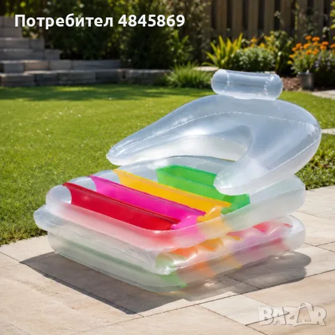 Надуваем шезлонг и фотьойл, снимка 2 - Басейни и аксесоари - 55394351