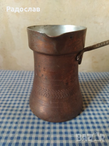старо медно джезве за турско кафе, снимка 3 - Други - 54264654