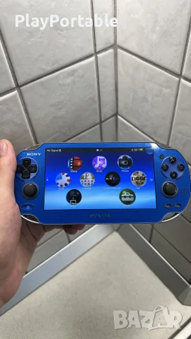 Modded PS Vita PCH-1100 Sapphire Blue 128GB 150+ games, снимка 4 - PlayStation конзоли - 55545765